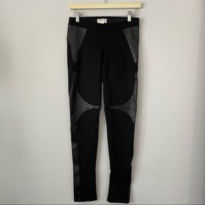 HELMUT LANG LEATHER LEGGINGS